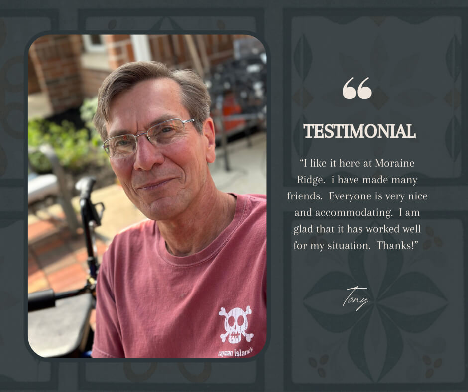 Testimonials | Moraine Ridge Senior Living | Green Bay, WI - 1D20C21A-0803-4445-9E33-41E8B90CA1AA