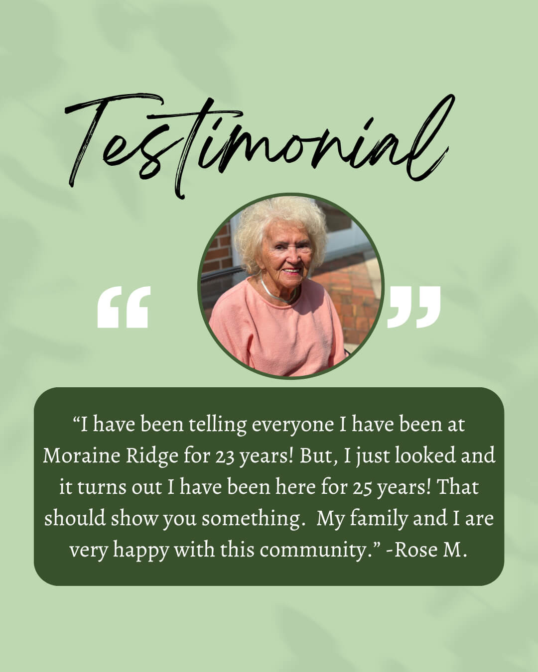 Testimonials | Moraine Ridge Senior Living | Green Bay, WI - IMG_1485%20%281%29